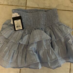 Light Blue Ruffled Skirt